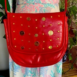 Vintage Stuart Weitzman Leather Studded Purse